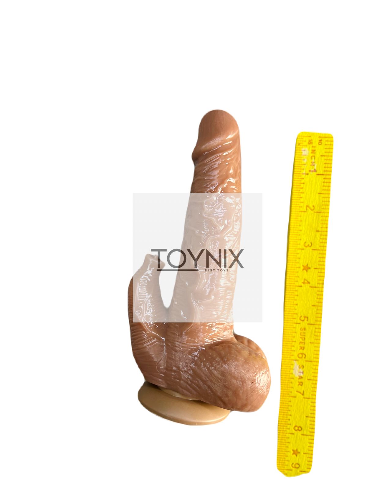 Silicon Dildo & Vibration Controller Double