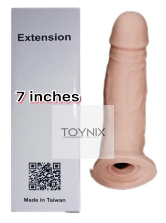 Silicon Dragon Condom 7" Inches Light Color